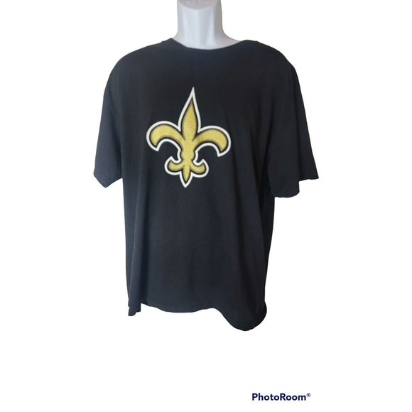 Team Apparel New Orleans Saints #9 Brees Men's Black T-Shirt Size XL EUC - Picture 2 of 4